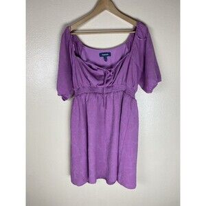 ModCloth 1X Dress Floral Jacquard Retro Peasant Cottagecore Mini Fit & Flare